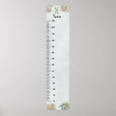 Dinosaur Personalized Name Monogram X Growth Chart ポスター (正面)