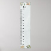 Dinosaur Personalized Name Monogram Y Growth Chart ポスター (正面)
