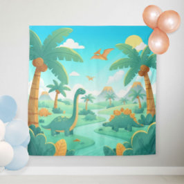 Dinosaur Photo Backdrop for Parties | Dino タペストリー
