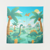 Dinosaur Photo Backdrop for Parties | Dino  タペストリー (正面)