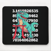 Dinosaur Pi Day T Rex Funny Math 3.14 Teacher Stud マウスパッド (正面)