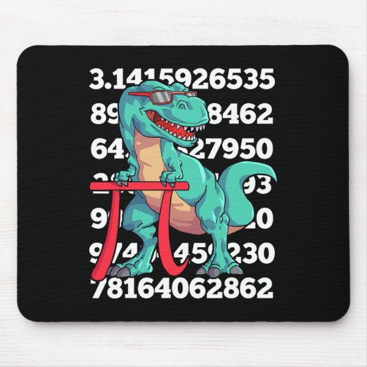 Dinosaur Pi Day T Rex Funny Math 3.14 Teacher Stud マウスパッド (正面)