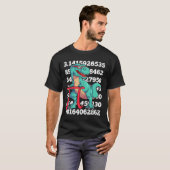 Dinosaur Pi Day T Rex Funny Math 3.14 Teacher Stud Tシャツ (正面フル)