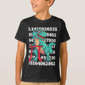 Dinosaur Pi Day T Rex Funny Math 3.14 Teacher Stud Tシャツ (正面)