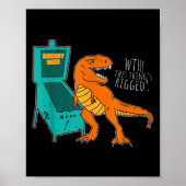 Dinosaur Pinball Wizard Arcade Machine Player Pict ポスター (正面)