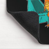 Dinosaur Pinball Wizard Arcade Machine Player Pict マウスパッド (コーナー)