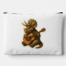 Dinosaur Playing Guitar アクセサリーポーチ