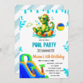 Dinosaur pool Invitation 招待状 (正面/裏面)