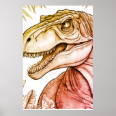 Dinosaur Posters for Kid's Room Wall Poster ポスター (正面)