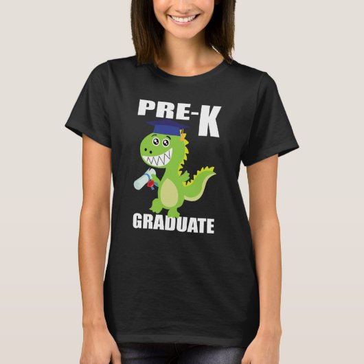 Dinosaur Preschool Graduation cap preschool gradua Tシャツ (正面)