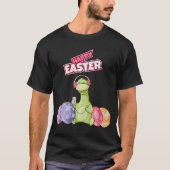 Dinosaur Say Happy Easter Premium Tri-blend Tシャツ (正面)