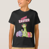 Dinosaur Say Happy Easter Premium Tri-blend Tシャツ (正面)