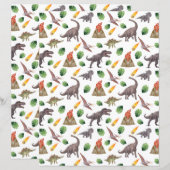 Dinosaur Scrapbook Paper (正面/裏面)