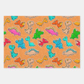 Dinosaur Series Wrapping Paper ラッピングペーパーシート (正面3)