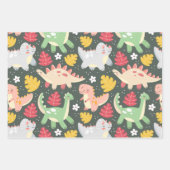 Dinosaur Series Wrapping Paper ラッピングペーパーシート (正面)