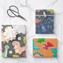 Dinosaur Series Wrapping Paper