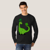 Dinosaur Shamrock St Patrick's Day Boys Kids Girls Tシャツ (正面フル)
