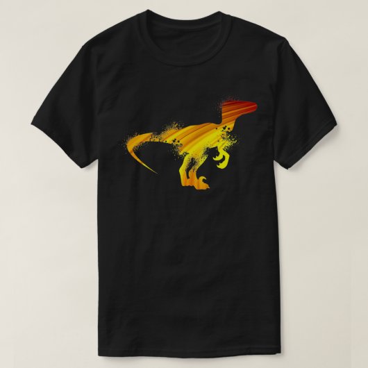 Dinosaur Silhouette Dino Graphic  Boy Toddler Velo Tシャツ (デザイン正面)