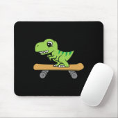 Dinosaur Skateboarding Cute Skateboard Dinosaur  マウスパッド (マウス)