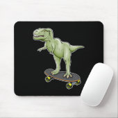 Dinosaur Skateboarding T-rex Dino Dinosaur  マウスパッド (マウス)