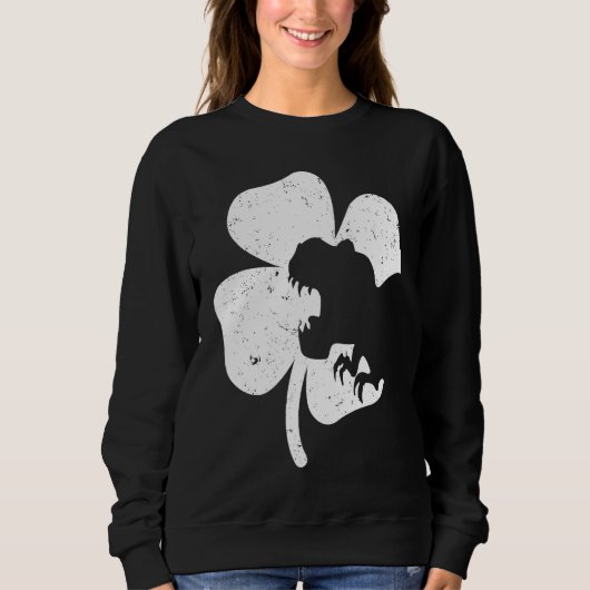 Dinosaur St Patricks Day  Boys Kids Toddler Irish  スウェットシャツ (正面)