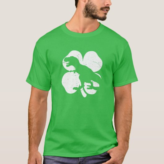 Dinosaur St Patricks Day Cool Boys Kids Toddler Ir Tシャツ (正面)