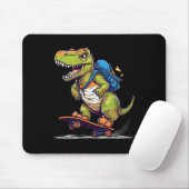 Dinosaur T Rex Cool Skateboarding Dinosaur Skater  マウスパッド (マウス)