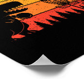Dinosaur T-rex Disc Golf Player Sports Lovers ポスター (角)