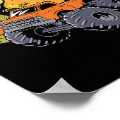 Dinosaur Thanksgiving Boys Kids Dino T Rex Monster ポスター (角)