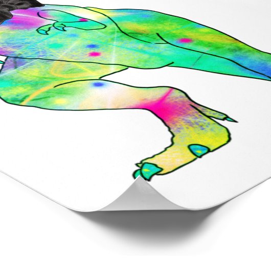 Dinosaur Theme Gay Wedding Welcome ポスター (角)