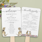 Dinosaur Theme Wedding Ceremony Program ハンドファン