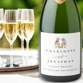 Dinosaur Theme Wedding Custom スパークリングワインラベル