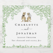 Dinosaur Theme Wedding Custom ビールラベル (シングルラベル)