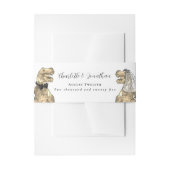 Dinosaur Theme Wedding Custom  招待状ベリーバンド (正面例)