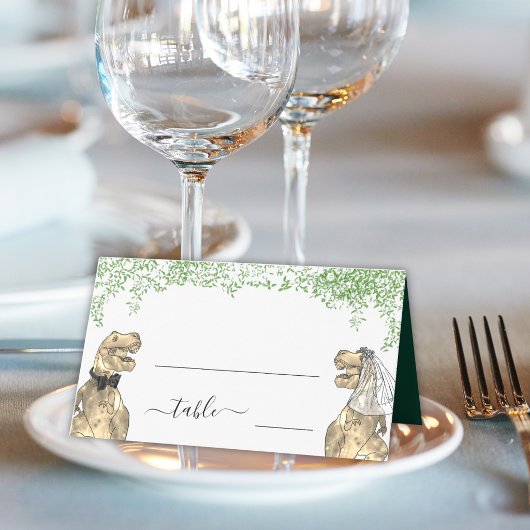 Dinosaur Theme Wedding Guest Name プレイスカード