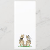 Dinosaur Theme Wedding Menu メニュー (裏面)