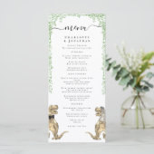 Dinosaur Theme Wedding Menu メニュー (スタンド正面)