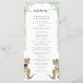 Dinosaur Theme Wedding Menu メニュー (正面)