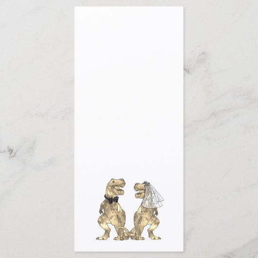 Dinosaur Theme Wedding Menu メニュー (裏面)