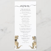 Dinosaur Theme Wedding Menu メニュー (正面)