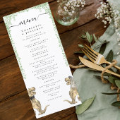 Dinosaur Theme Wedding Menu メニュー