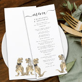 Dinosaur Theme Wedding Menu メニュー