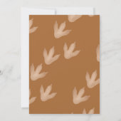 Dinosaur Themed Three Rex Birthday Party Boy 招待状 (裏面)