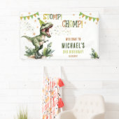 Dinosaur Three Rex 3rd Birthday Party  横断幕 (インサイチュ)