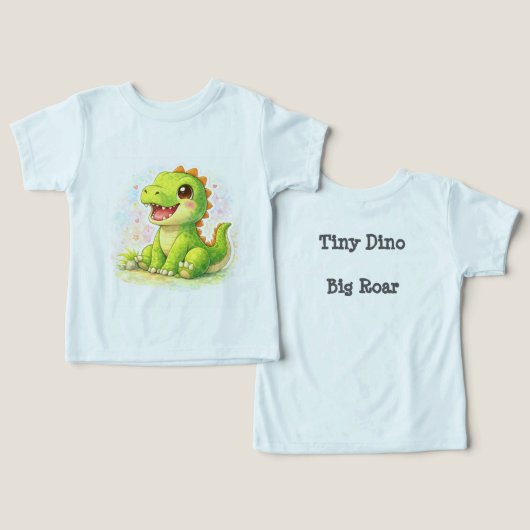 Dinosaur Toddler T-Shirt (デザイン正面&裏面)