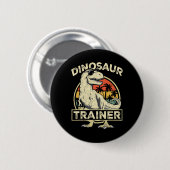 Dinosaur Trainer Halloween Costume Retro Dino Outl 缶バッジ (正面&裏面)