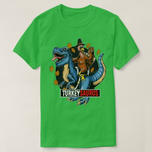 Dinosaur Turkeysaurus Boys Turkey Saurus T rex Pil Tシャツ (デザイン正面)