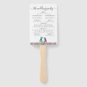 Dinosaur Two Grooms Gay Wedding Ceremony ハンドファン (裏面)