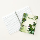 Dinosaur Tyrannosaurus Rex jungle ノートブック (内部)