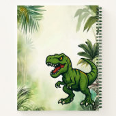 Dinosaur Tyrannosaurus Rex jungle ノートブック (裏面)